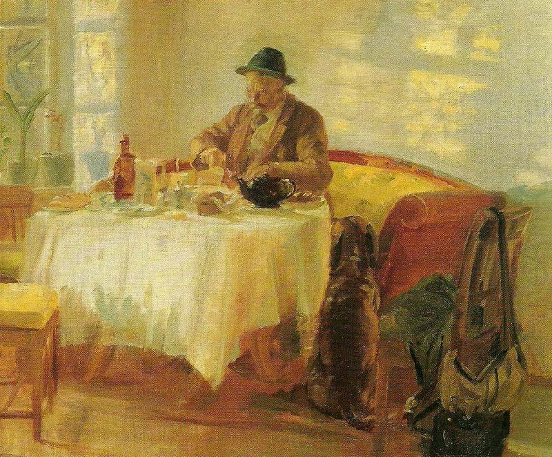 Anna Ancher frokost for jagten china oil painting image